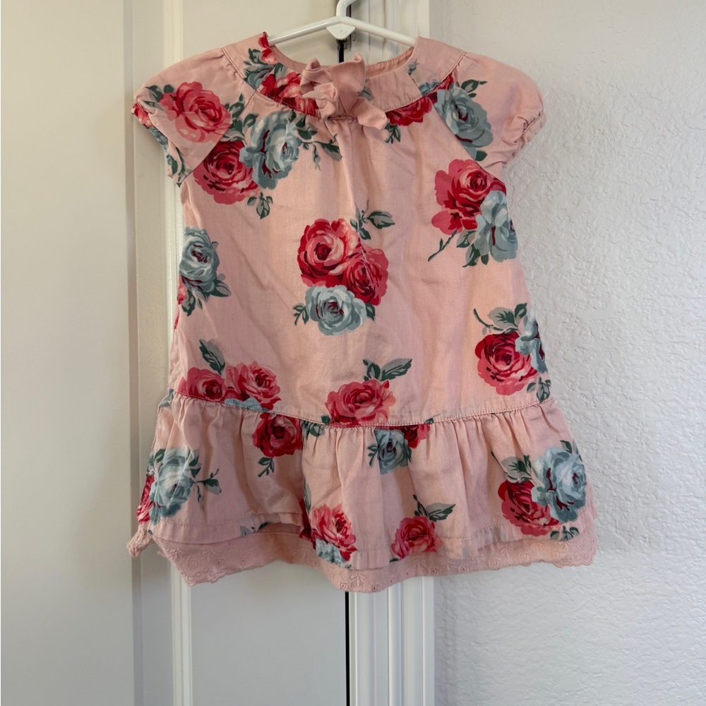 Janie and Jack Pink Dress with Bow 12-18 months